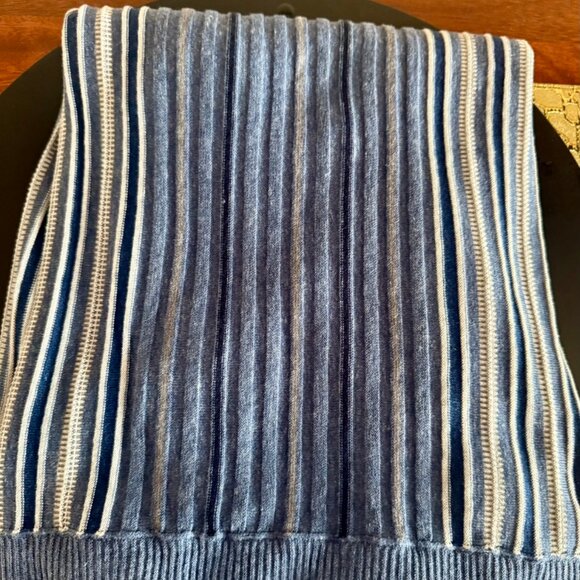 NEW-Corneliani Silk Linen Striped 3-Button Polo Shirt Mens Size 48, $575RT - Picture 11 of 12